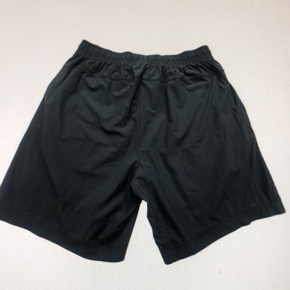 Black Athletic Drawstring Shorts - image 2